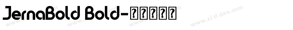 JernaBold Bold字体转换